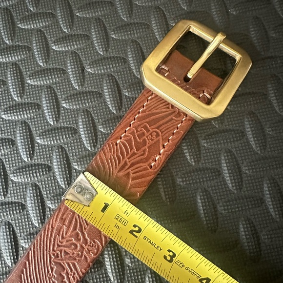 Sold this and I ❤️ it! Mens Leather Belt Ewing Dry Goods Surfs Up - Picture 8 of 9